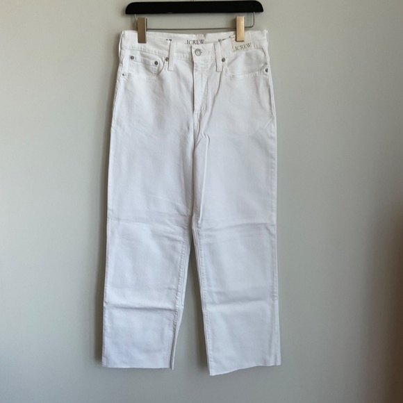 NWT J.Crew Slim wide-leg jean in white wash SZ 28 - Picture 6 of 10